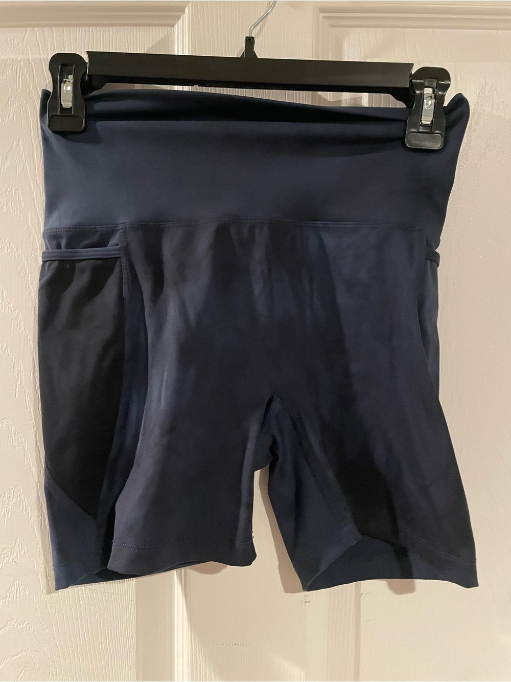 Born Primitive Navy Blue Tie-dye High-Waist Bike Shorts with Side Pocket